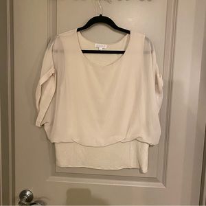 Flowy cream blouse
